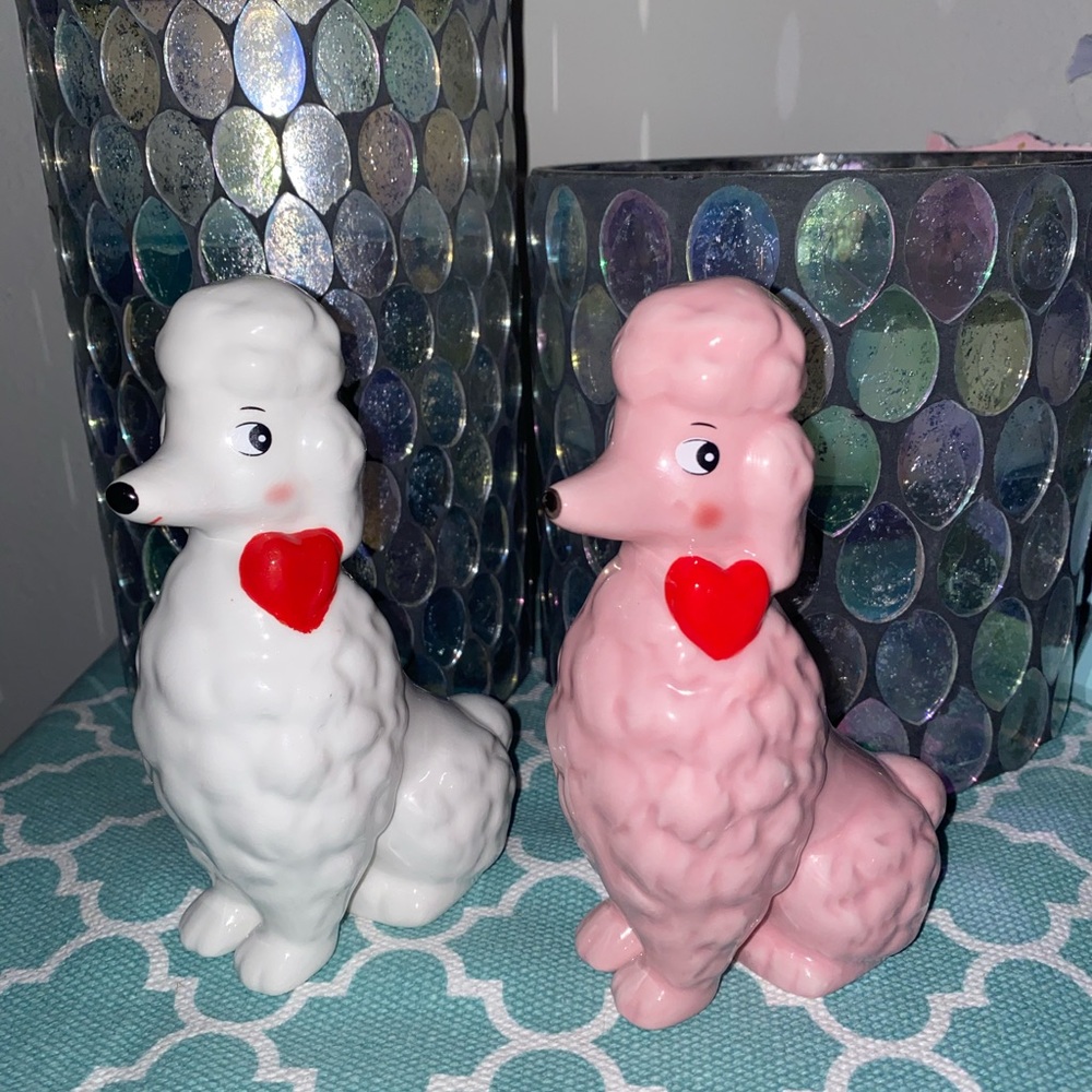 Ceramic set of Valentines Poodles *nwt - Picture 5 of 5